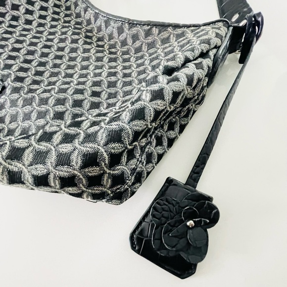 Dana Buchman Silver Sparkle Shoulder Bag - Picture 10 of 13
